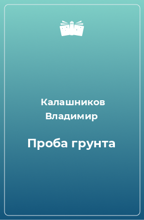 Книга Проба грунта