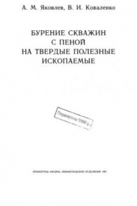 Книга Бурение скважин с пеной на твердые полезные ископаемые