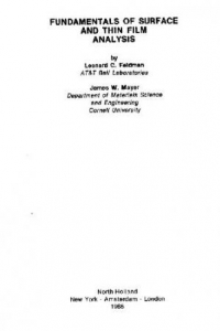 Книга Основы анализа поверхности и тонких пленок
