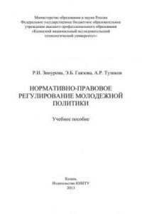 Книга Нормативно-правовое регулирование молодежной политики: учебное пособие