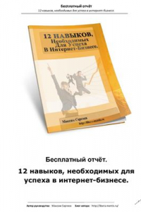 Книга 12 навыков, необходимых для успеха в Интернет-бизнесе