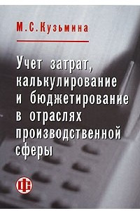 Книга Учет затрат, калькулирование и бюджетирование в отраслях производственной сферы