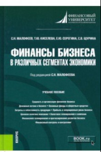 Книга Финансы бизнеса в различных сегментах экономики. Учебное пособие