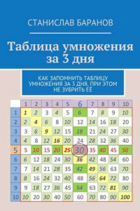 Книга Таблица умножения за 3 дня. Как запомнить таблицу умножения за 3 дня, при этом не зубрить её