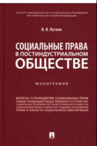 Книга Социальные права в постиндустриальном обществе. Монография