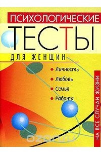 Книга Психологические тесты для женщин