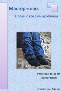 Книга Мастер-класс: Носки с косами крючком