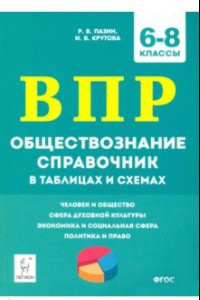 Книга ВПР Обществознание. 6-8 классы. Справочник в таблицах и схемах