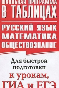 Книга Русский язык. Математика. Обществознание. Для быстрой подготовки к урокам, ГИА и ЕГЭ