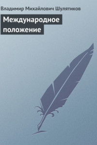 Книга Международное положение