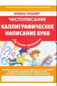 Книга Чистописание. Каллиграфическое написание букв. ФГОС