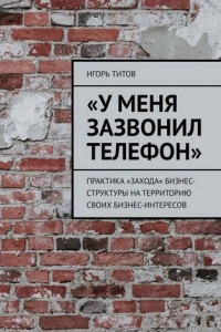 Книга «У меня зазвонил телефон». Практика «захода» бизнес-структуры на территорию своих бизнес-интересов